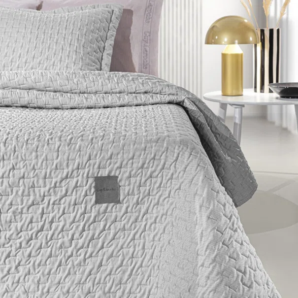 Κουβερλί King Size (250x240) 2 Όψεων + Διακοσμητική Μαξιλαροθήκη Guy Laroche Arden Smoke