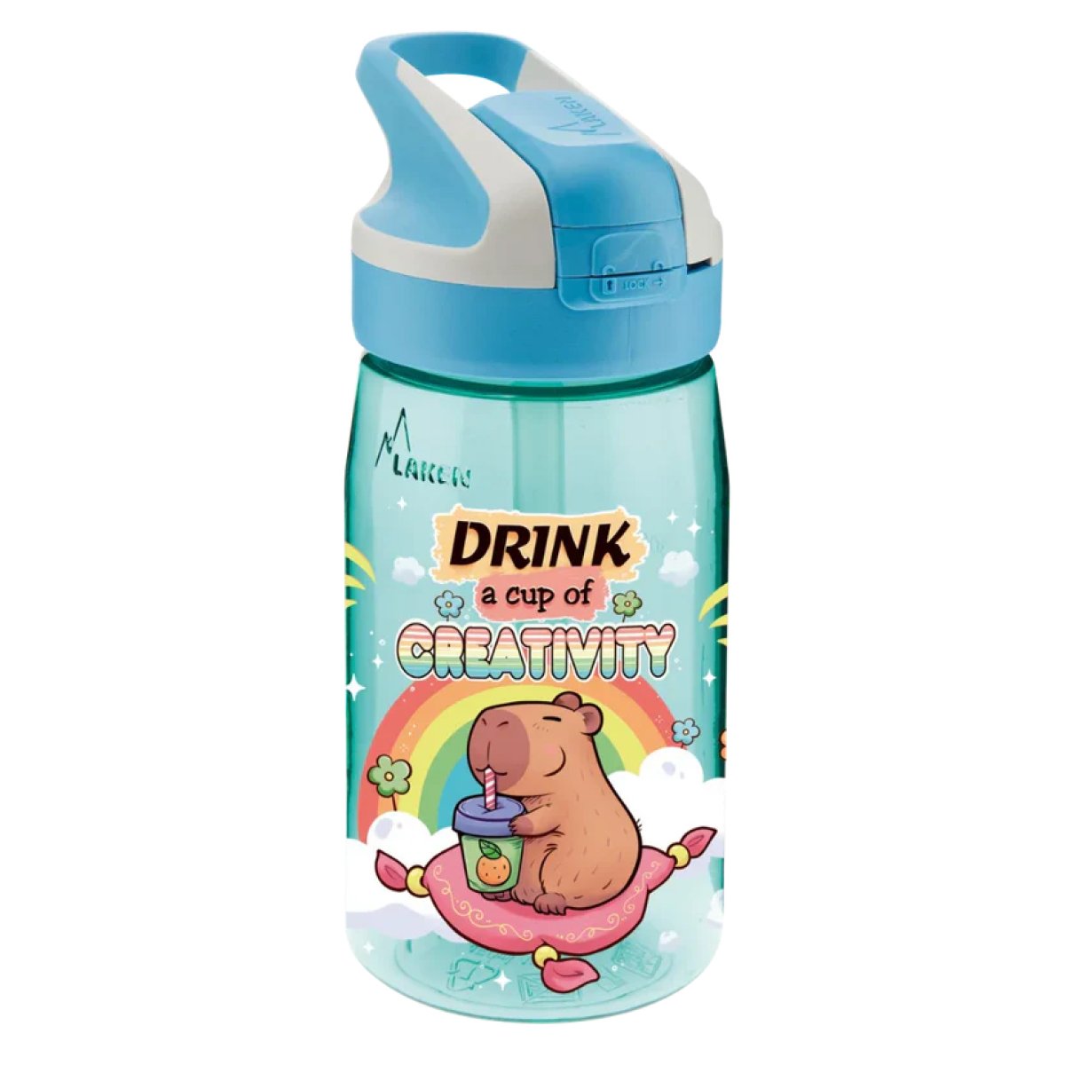 Παγούρι 450ml Με Καλαμάκι Laken Kapibara