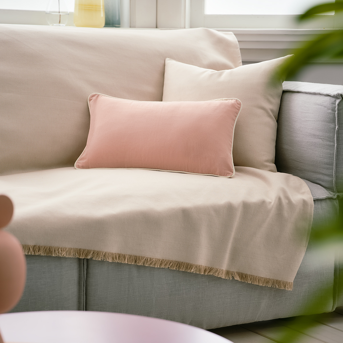 Ριχτάρι Καναπέ Διθέσιου (180x250) Gofis Home Rene Sand Beige 732/06