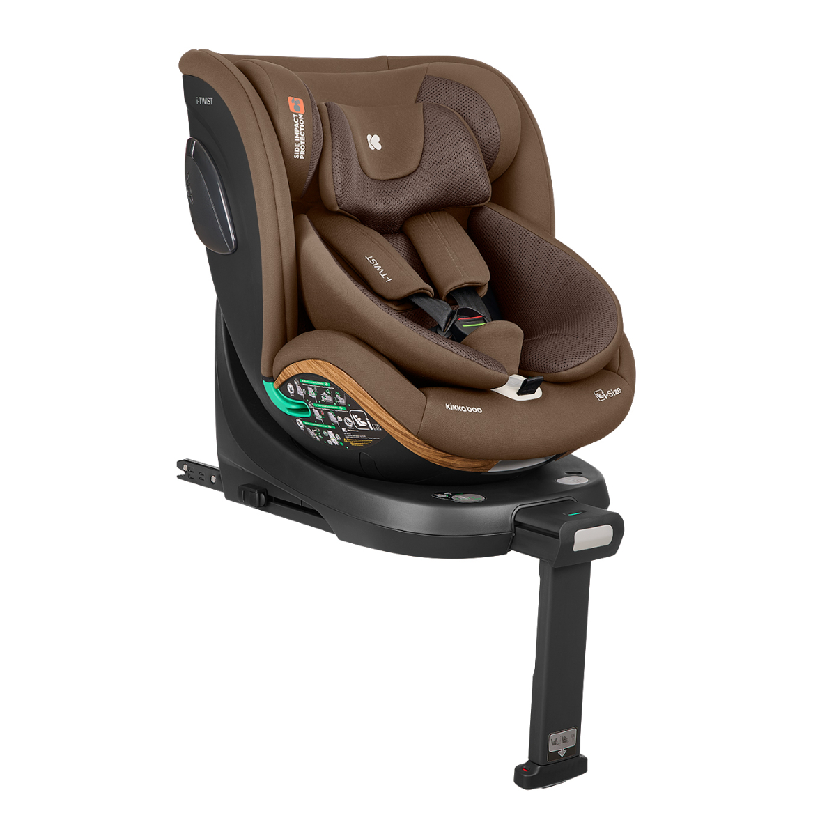Κάθισμα Αυτοκινήτου ISOfix (40-150εκ. Ύψος) Kikka Boo i-Twist i-size Coffee 2026