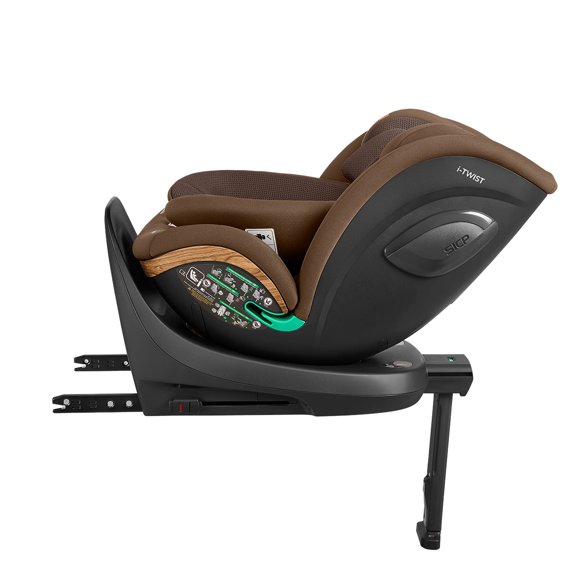 Κάθισμα Αυτοκινήτου Isofix (40-150Εκ Ύψος) Kikka Boo I-Twist I-Size Coffee 2026 Βρεφικά Καθίσματα Spitishop