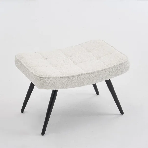 Υποπόδιο Μπουκλέ (60x40x38) Spitishop Ease White