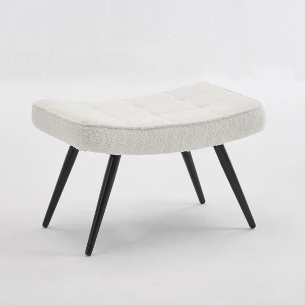 Υποπόδιο Μπουκλέ (60x40x38) Spitishop Ease White