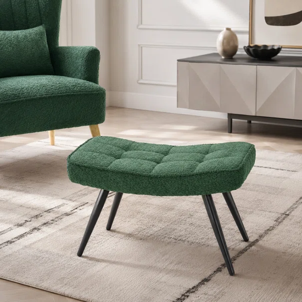 Υποπόδιο Μπουκλέ (60x40x38) Spitishop Ease Green