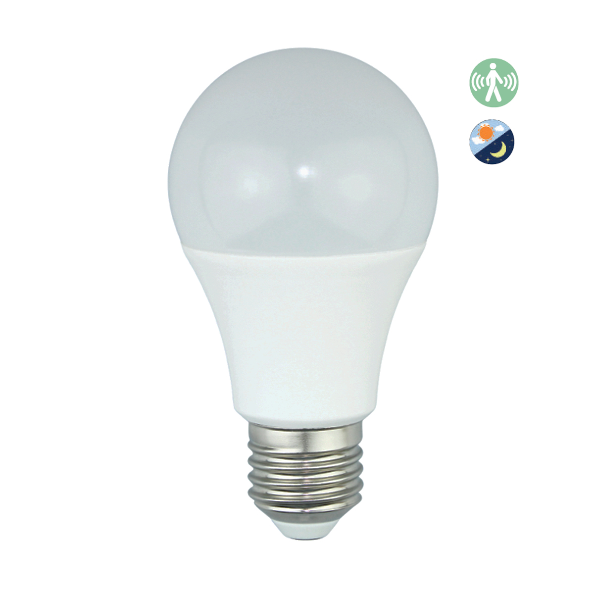 Λάμπα LED Κίνησης/Μέρας-Νύχτας Diolamp E27/12W/4000K/1070Lm MICR6012NW