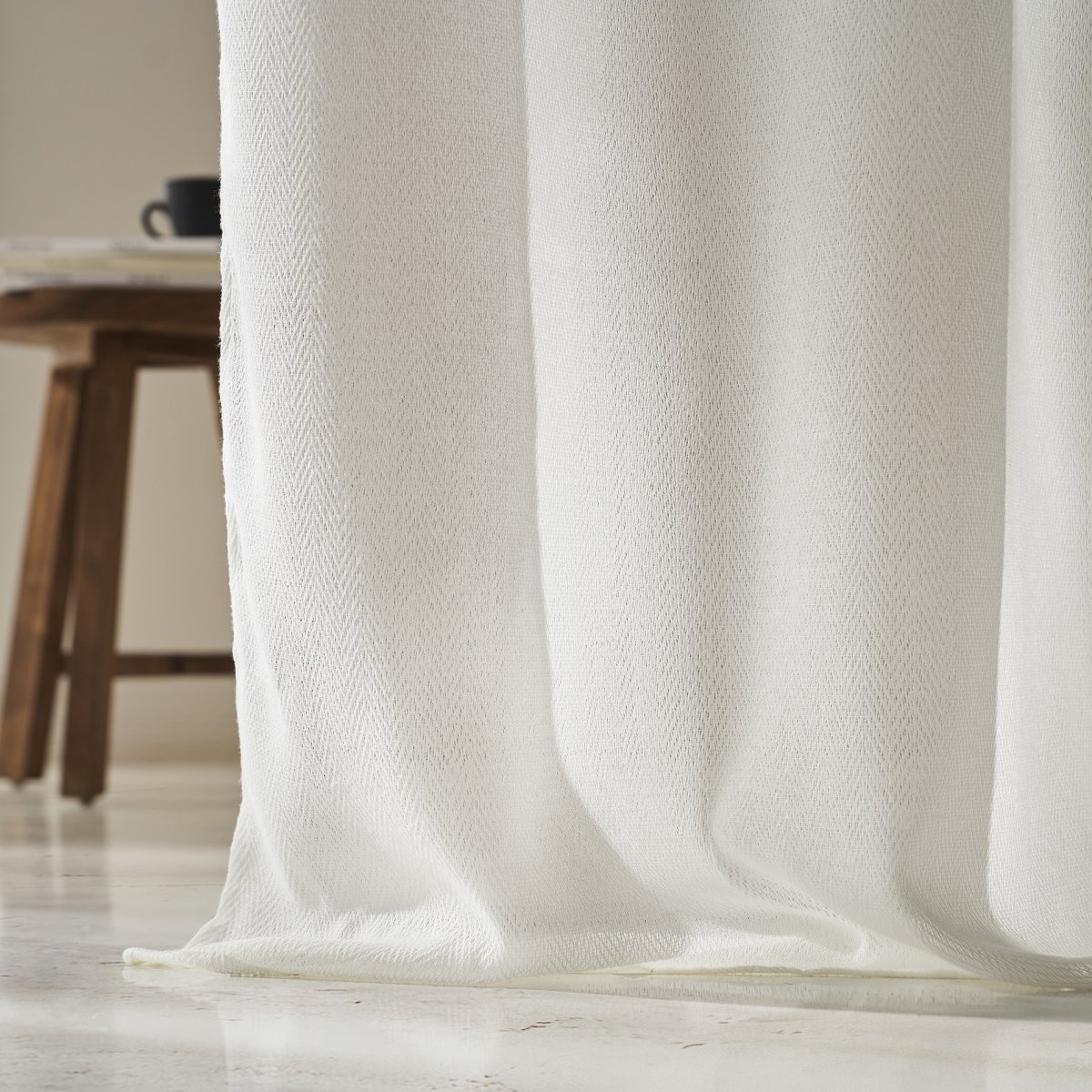 Κουρτίνα (140X295) με Τρέσα Gofis Home Velmira Off White 509 05 Κουρτίνες Κρεβατοκάμαρας Spitishop