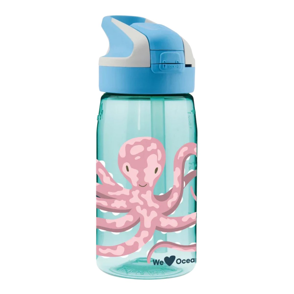 Παγούρι 450ml Με Καλαμάκι Laken Octapus