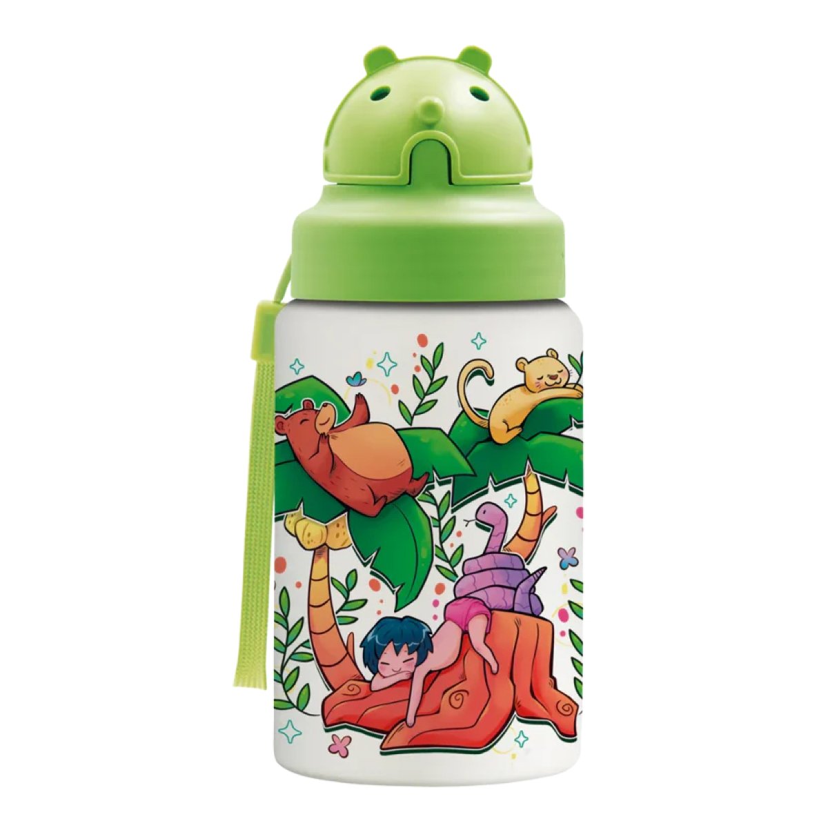 Παγούρι - Θερμός 350ml Με Καλαμάκι Laken Jungle Book