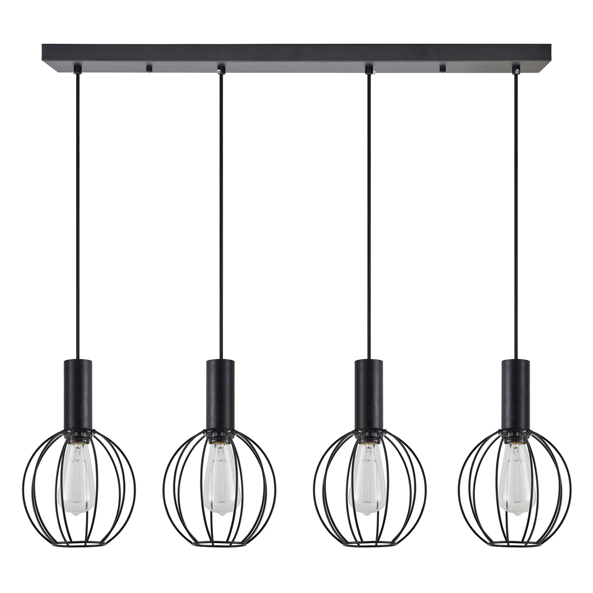 Φωτιστικό Οροφής Πολύφωτο Homelighting 77-8539 Black
