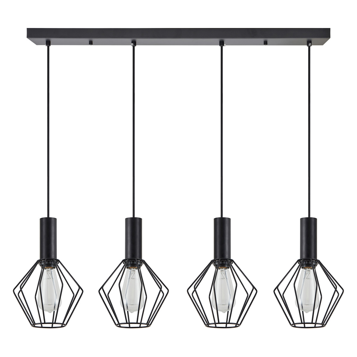 Φωτιστικό Οροφής Πολύφωτο Homelighting 77-8532 Black