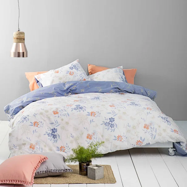 Κουβερλί Υπέρδιπλο (220x240) Nima Bed Linen Lilian Blue