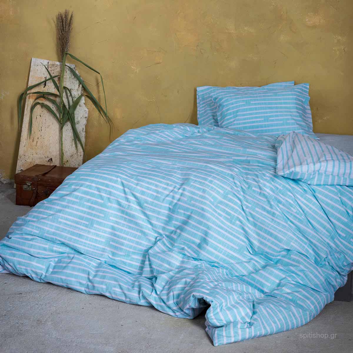 Κουβερλί Υπέρδιπλο (220x240) Nima Bed Linen Evenness Blue