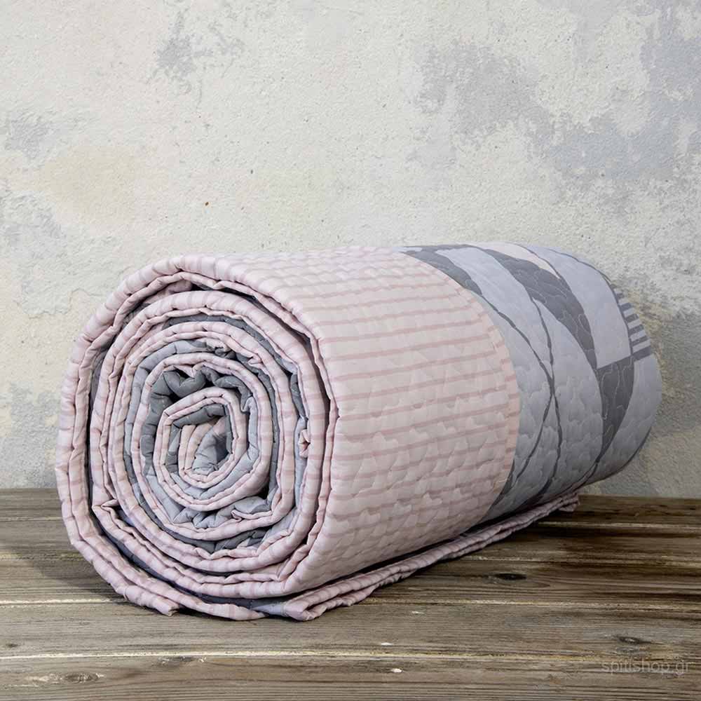 Κουβερλί Υπέρδιπλο (220X240) Nima Bed Linen Jazzy Λευκά Είδη Κρεβατοκάμαρας Υπέρδιπλα Spitishop