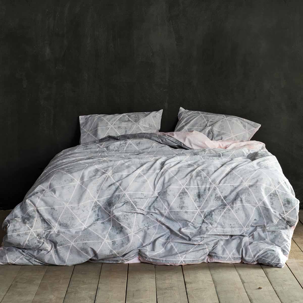 Κουβερλί Υπέρδιπλο (220x240) Nima Bed Linen Swank Grey