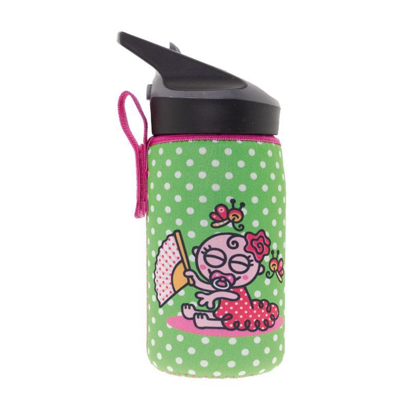 Παγούρι 450ml Με Καλαμάκι + Θήκη Laken Flamenca