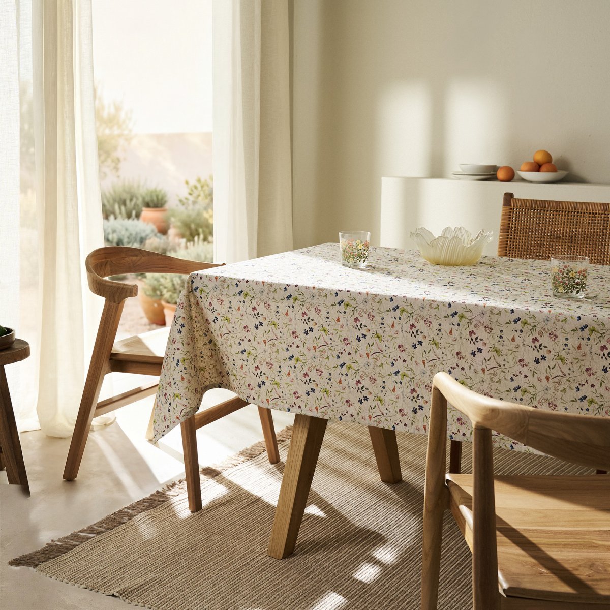 Τραπεζομάντηλο (135X135) Gofis Home Lauren 650 Λευκά Είδη Κουζίνας & Τραπεζαρίας Τραπεζομάντηλα Διακόσμησης Spitishop