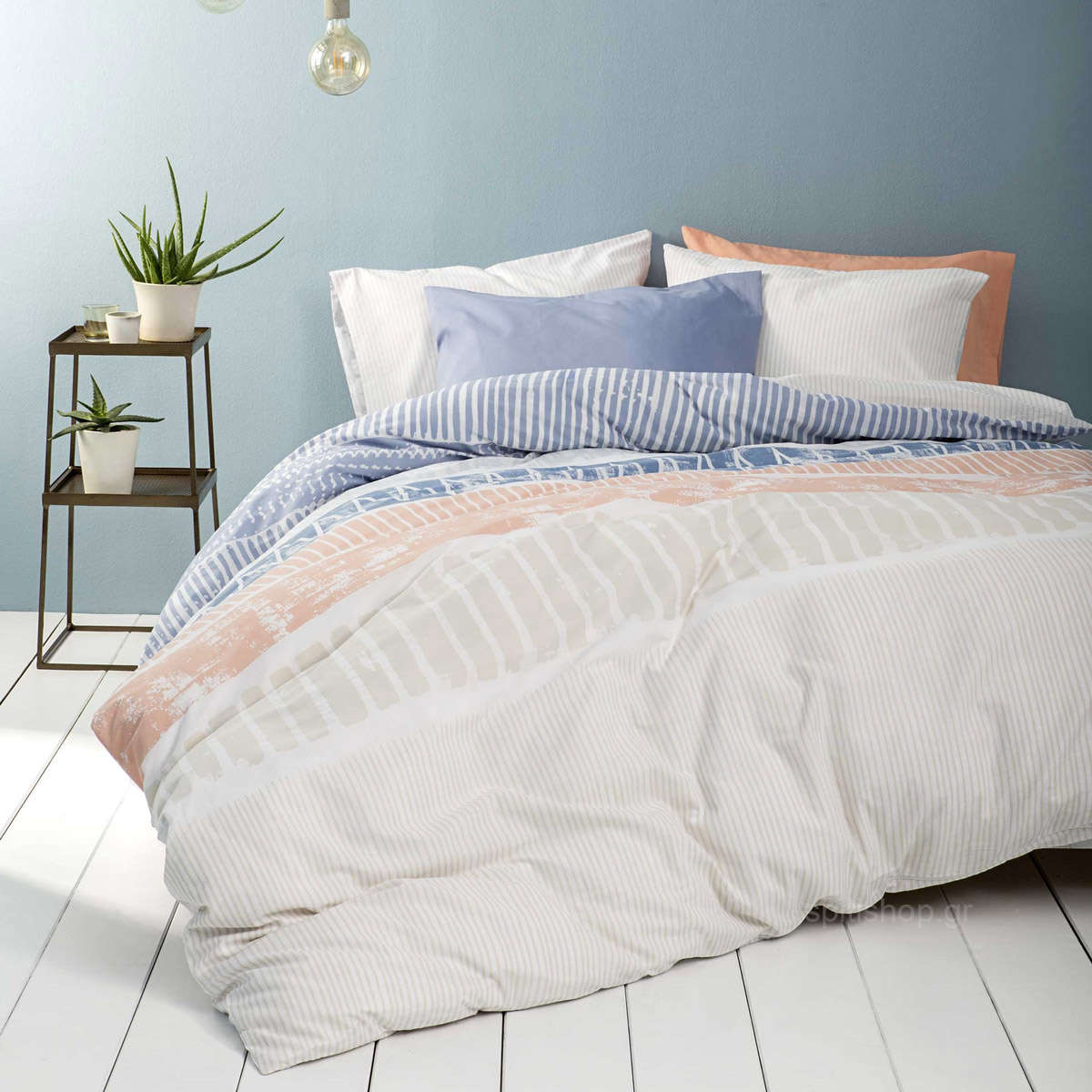 Κουβερλί Υπέρδιπλο (220x240) Nima Bed Linen Akachi Blue