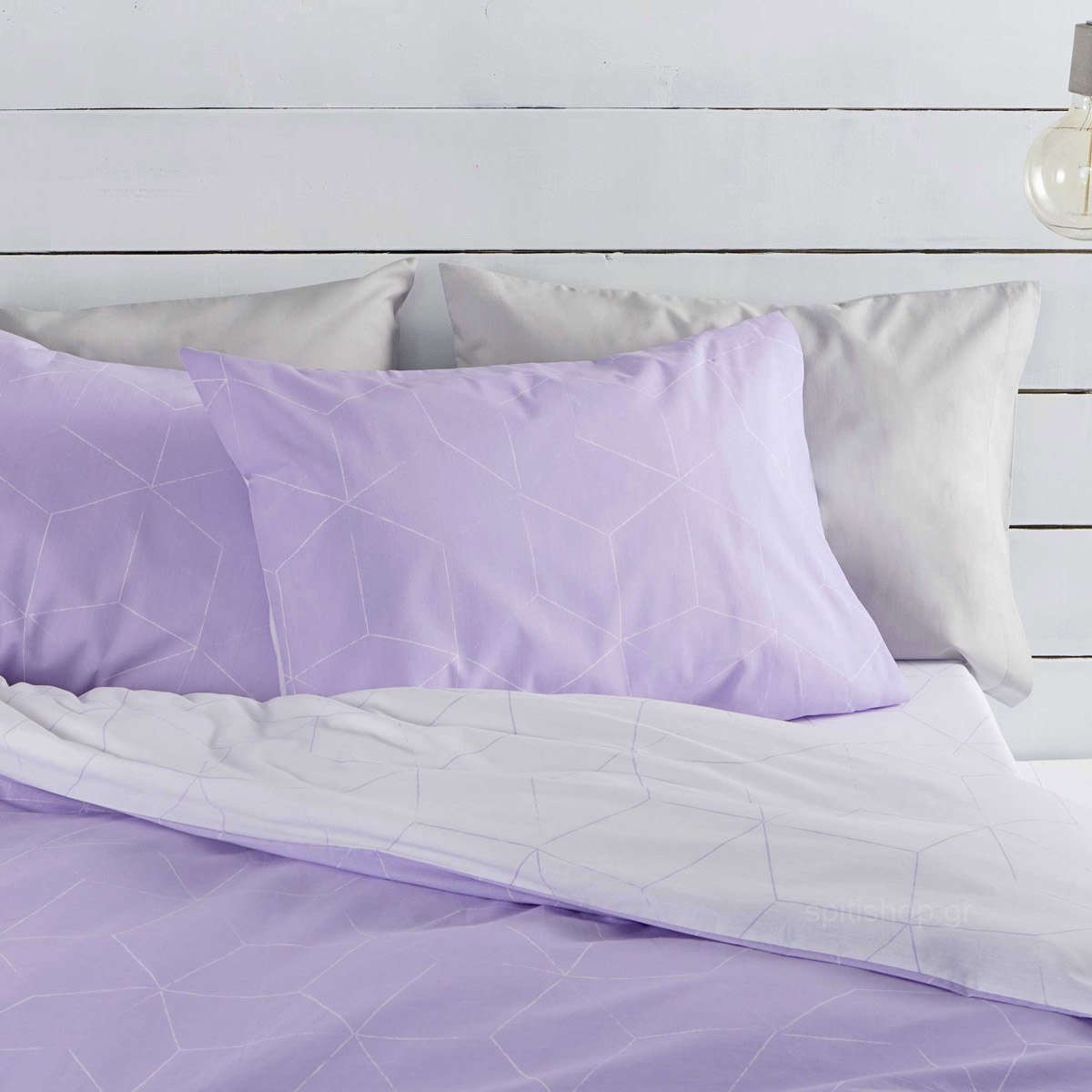 Κουβερλί Μονό (160X240) Nima Bed Linen Fade Lilac Λευκά Είδη Κρεβατοκάμαρας Μονά Spitishop