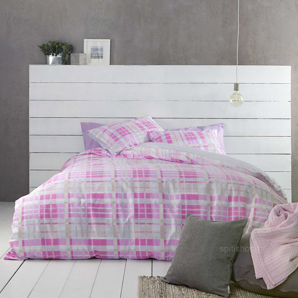 Κουβερλί Υπέρδιπλο (220x240) Nima Bed Linen Melville Pink