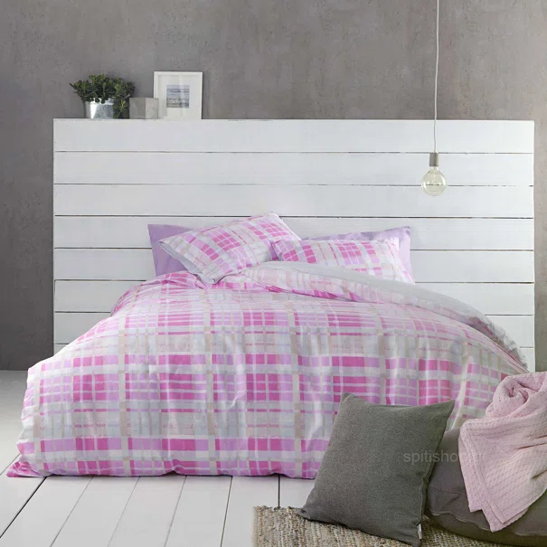 Κουβερλί Υπέρδιπλο (220x240) Nima Bed Linen Melville Pink