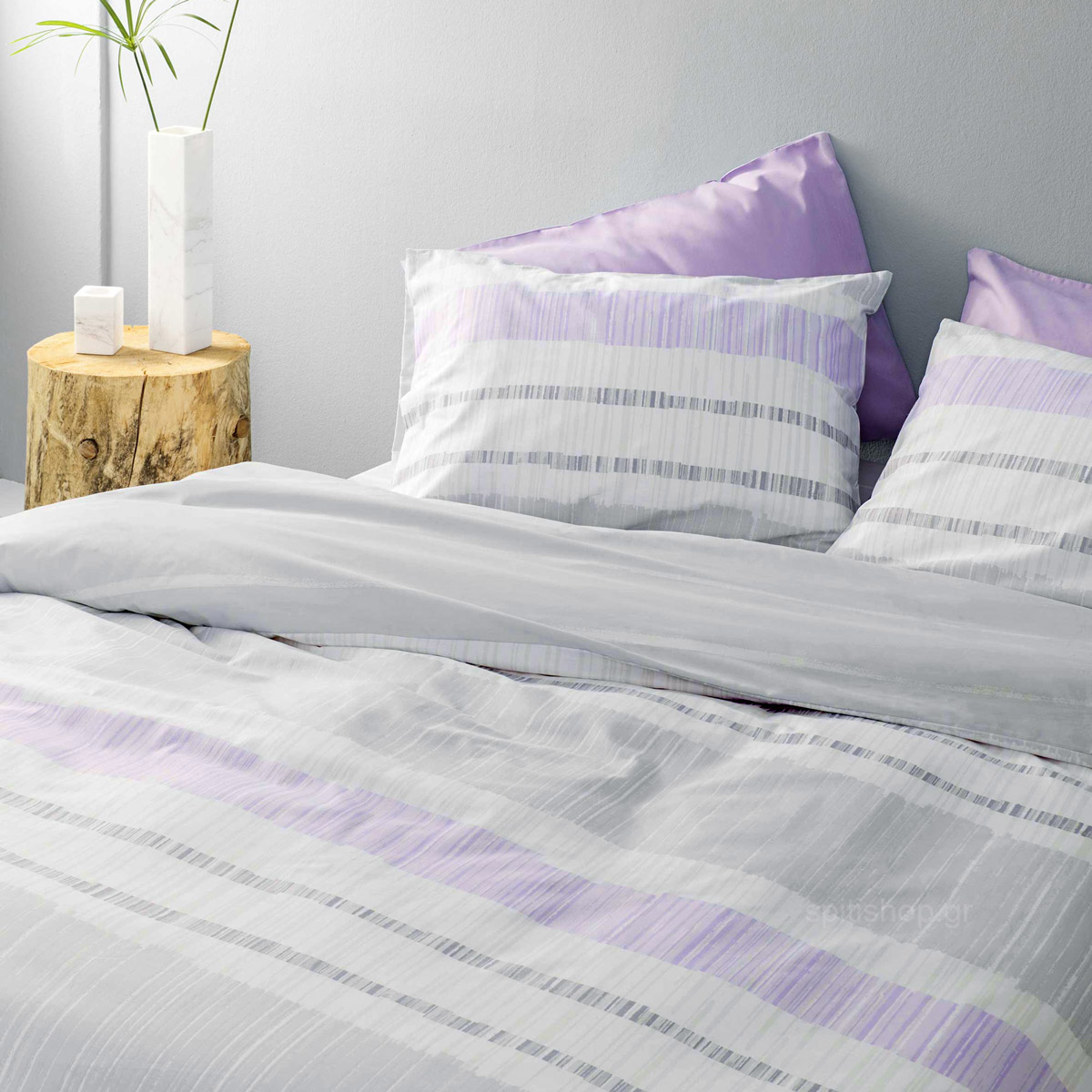 Κουβερλί Υπέρδιπλο (220X240) Nima Bed Linen Rules Lilac Λευκά Είδη Κρεβατοκάμαρας Υπέρδιπλα Spitishop