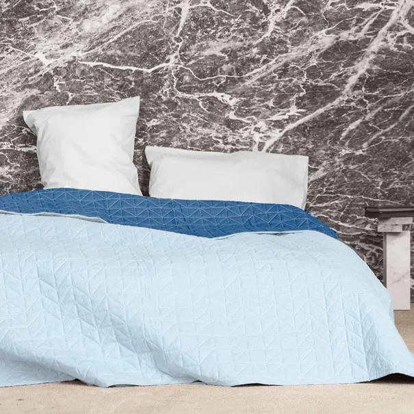 Κουβερλί Υπέρδιπλο (220x240) 2 Όψεων Nima Layers Brillante Mint/Aegean Blu