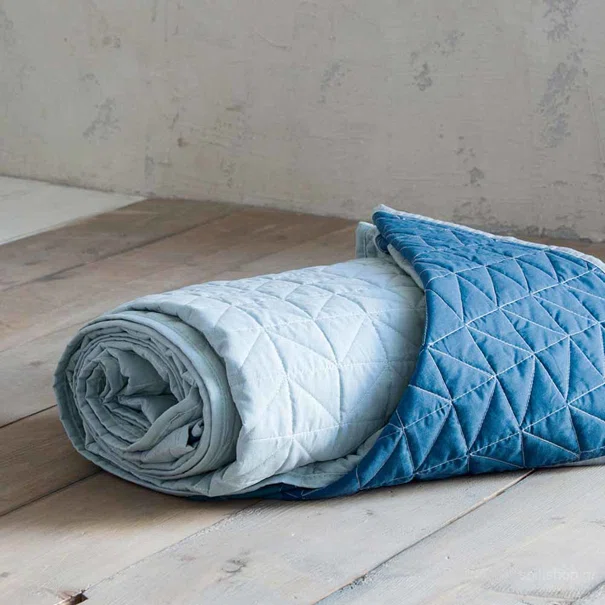 Κουβερλί Υπέρδιπλο (220x240) 2 Όψεων Nima Layers Brillante Mint/Aegean Blu
