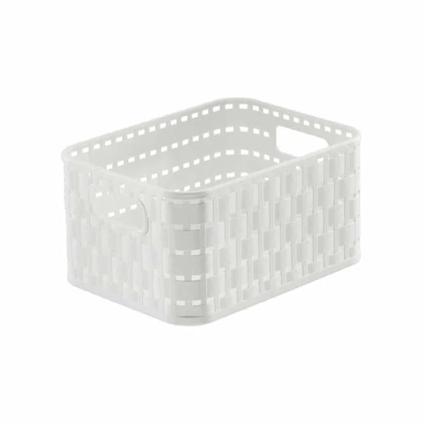 Καλάθι Αποθήκευσης 6lt Rotho Country White 06935.002