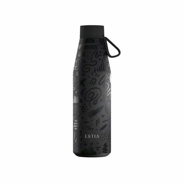 Μπουκάλι Θερμός 500ml Estia Save The Aegean Flow Noir Echo 01-42059