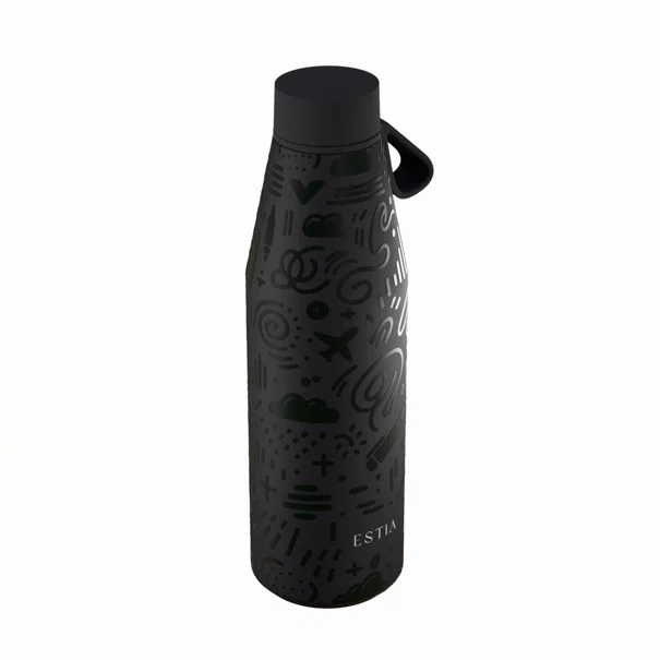 Μπουκάλι Θερμός 500ml Estia Save The Aegean Flow Noir Echo 01-42059
