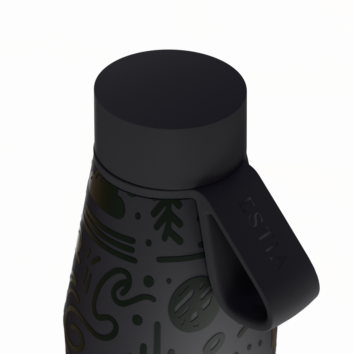 Μπουκάλι Θερμός 500Ml Estia Save The Aegean Flow Noir Echo 01-42059 Οργάνωση & Αποθήκευση Εstia Spitishop