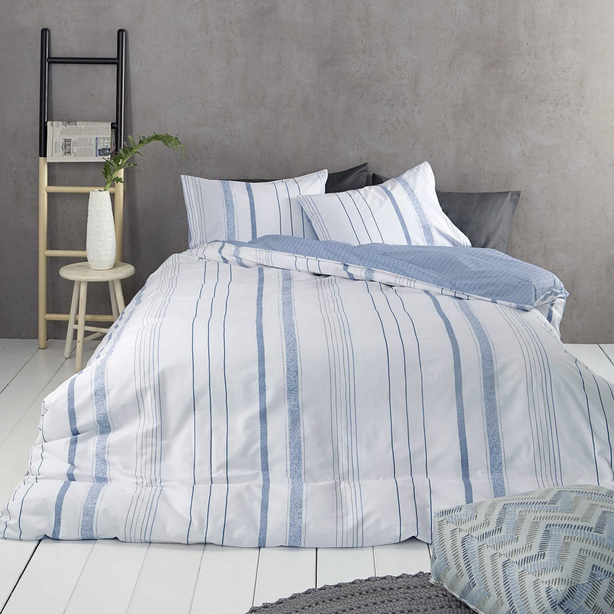 Κουβερλί Υπέρδιπλο (220x240) Nima Bed Linen Homme Blue