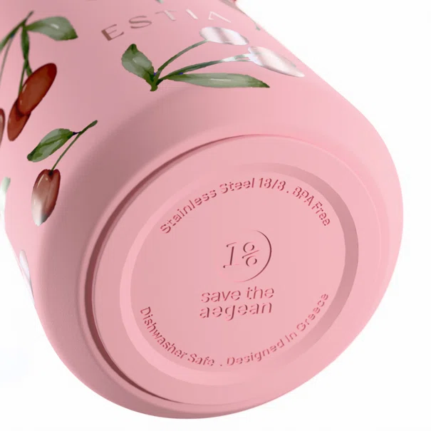 Ποτήρι Θερμός 500ml Estia Save The Aegean Pulse Cherry Rose 01-42431