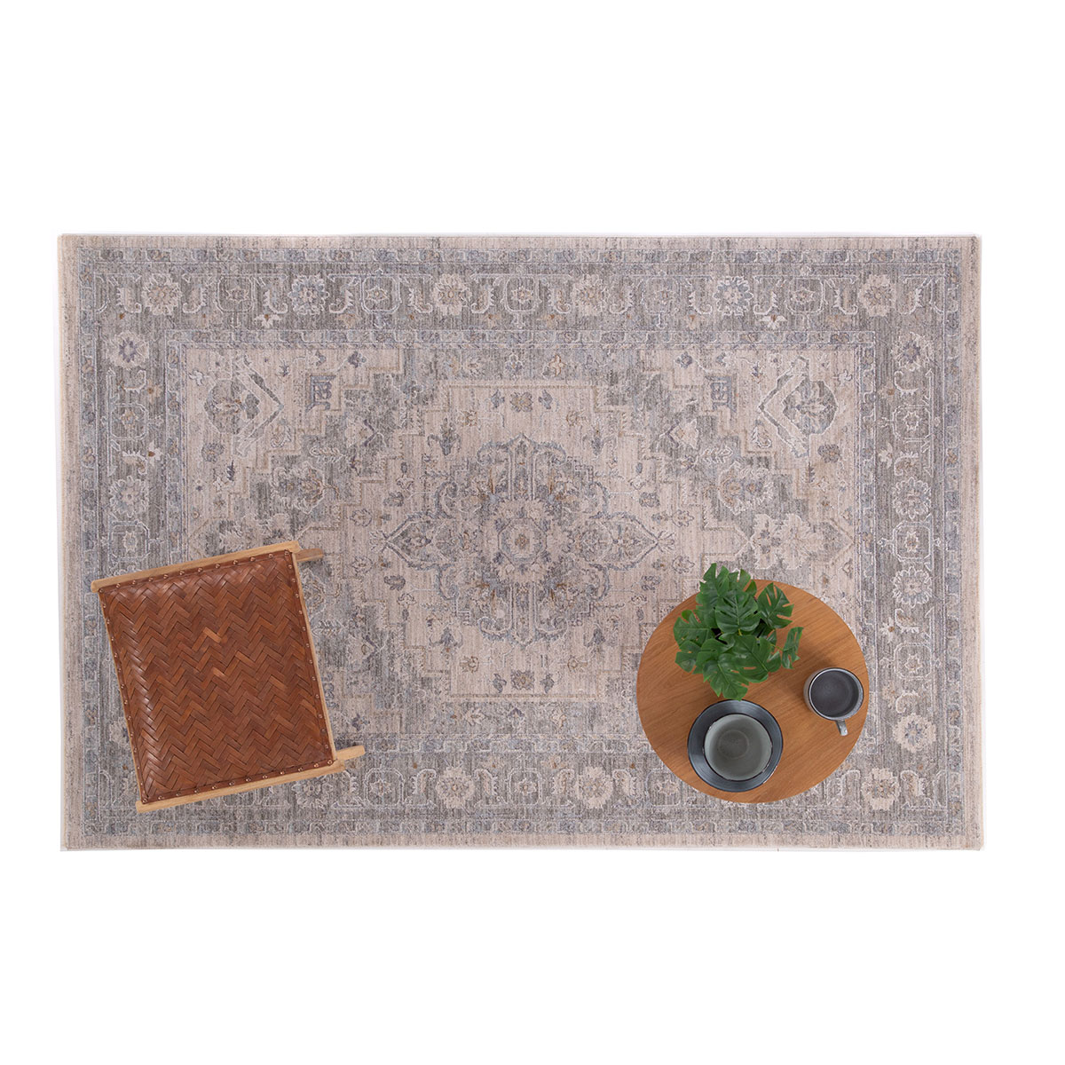 Χαλί (160X230) Royal Carpet Tabriz 647 L Grey Χαλιά Σαλονιού Χειμερινά Κλασικά Spitishop