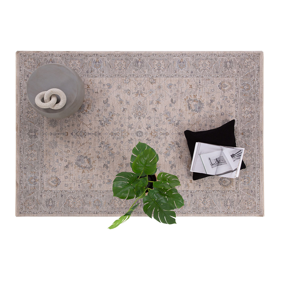 Χαλί (160X230) Royal Carpet Tabriz 675 L Grey Χαλιά Σαλονιού Χειμερινά Κλασικά Spitishop