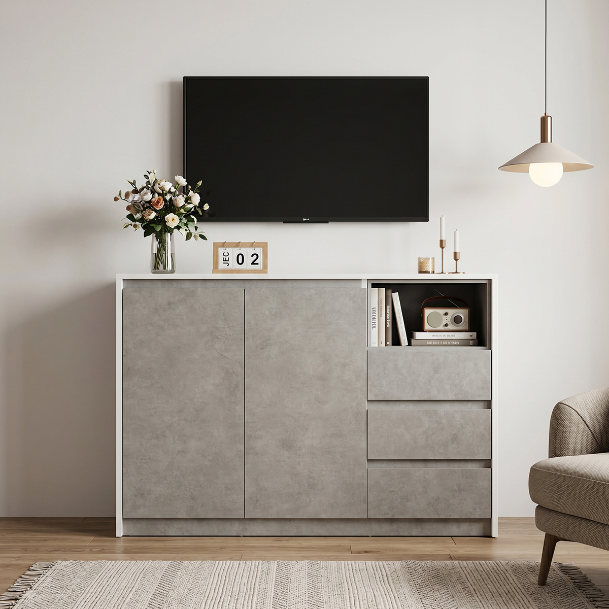 Μπουφές (103.5x40x74.5) Vasagle BBK273G22V2