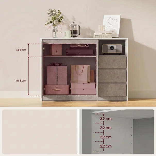 Μπουφές (103.5x40x74.5) Vasagle BBK273G22V2