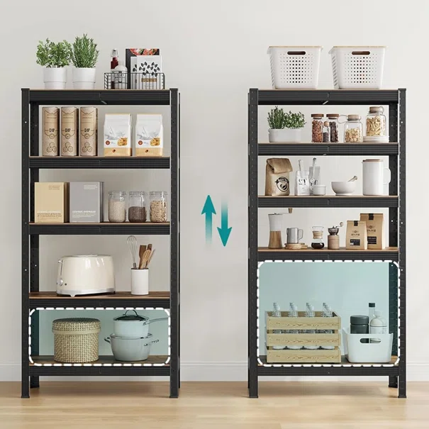 Μεταλλική Ραφιέρα Δαπέδου 5 Θέσεων (75x30x150) Songmics GLR030BZ03