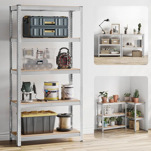 Μεταλλική Ραφιέρα Δαπέδου 5 Θέσεων (90x40x180) Songmics GLR040EZ03