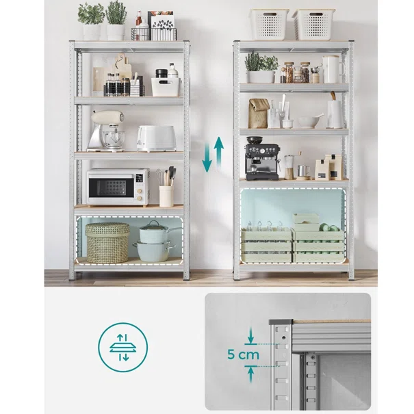 Μεταλλική Ραφιέρα Δαπέδου 5 Θέσεων (90x40x180) Songmics GLR040EZ03