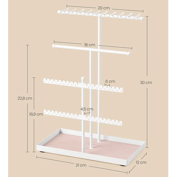 Σταντ Κοσμημάτων (21x12x30) Songmics JJS036WG03