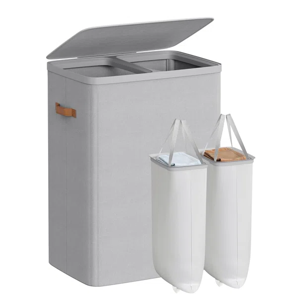 Καλάθι Απλύτων 2 Θέσεων 170Lit (56x40x75) Songmics LCB813G01