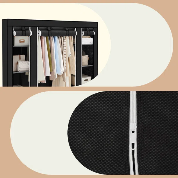 Υφασμάτινη Ντουλάπα (150x45x175) Songmics LSF03H