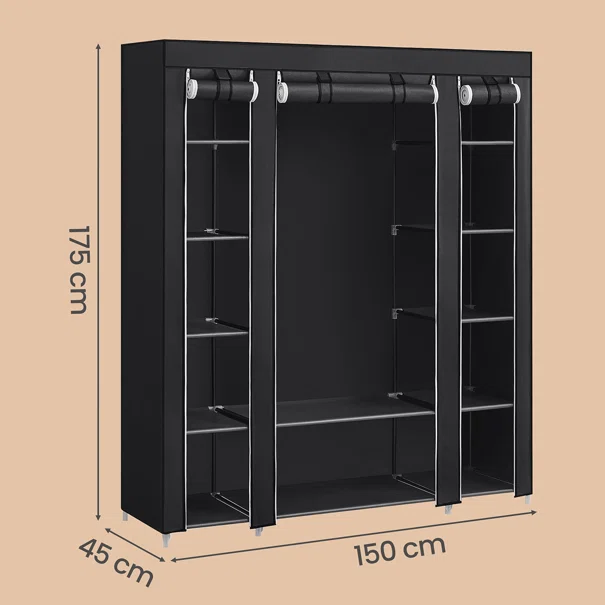 Υφασμάτινη Ντουλάπα (150x45x175) Songmics LSF03H