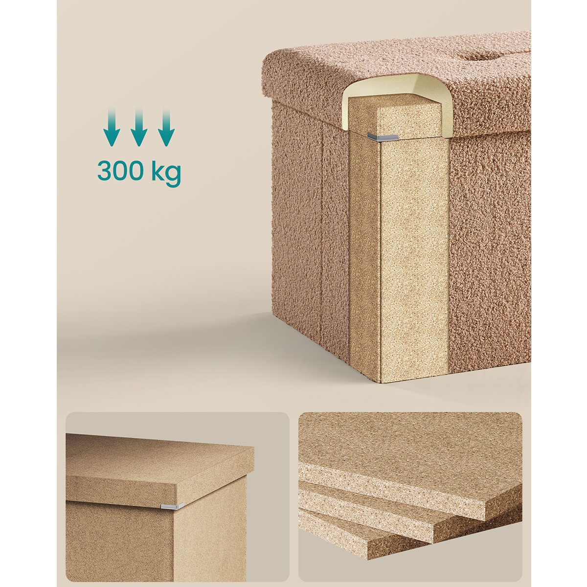 Ταμπουρέ με Αποθηκευτικό Χώρο (110X38X38) Songmics Lsf097K01 Όσα Αγαπήσατε Περισσότερο Μόλις Ήρθαν - Νέες Αφίξεις Που Θα Λατρέψετε σε Έπιπλα Spitishop