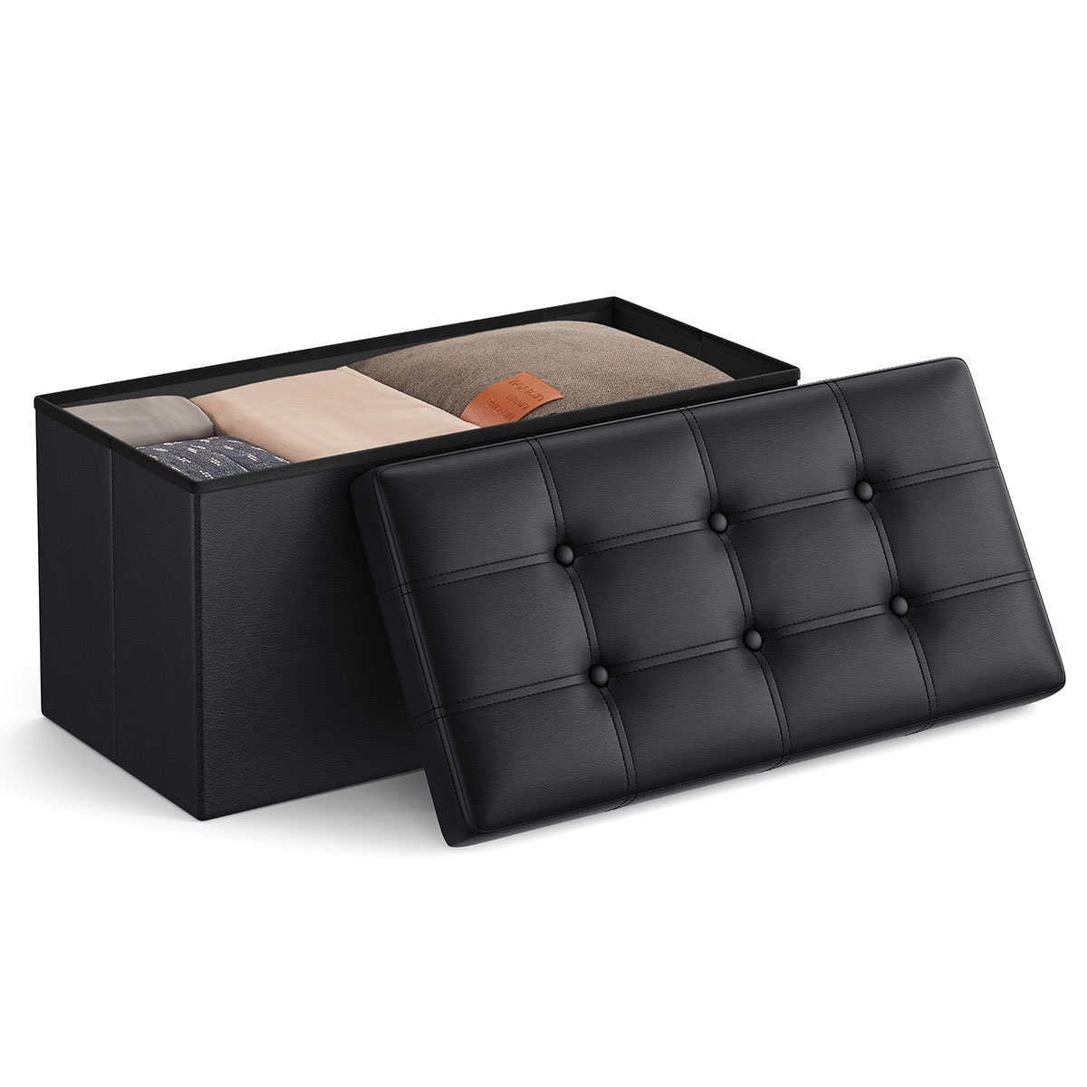 Ταμπουρέ Με Αποθηκευτικό Χώρο (76x35.5x38) Songmics LSF105