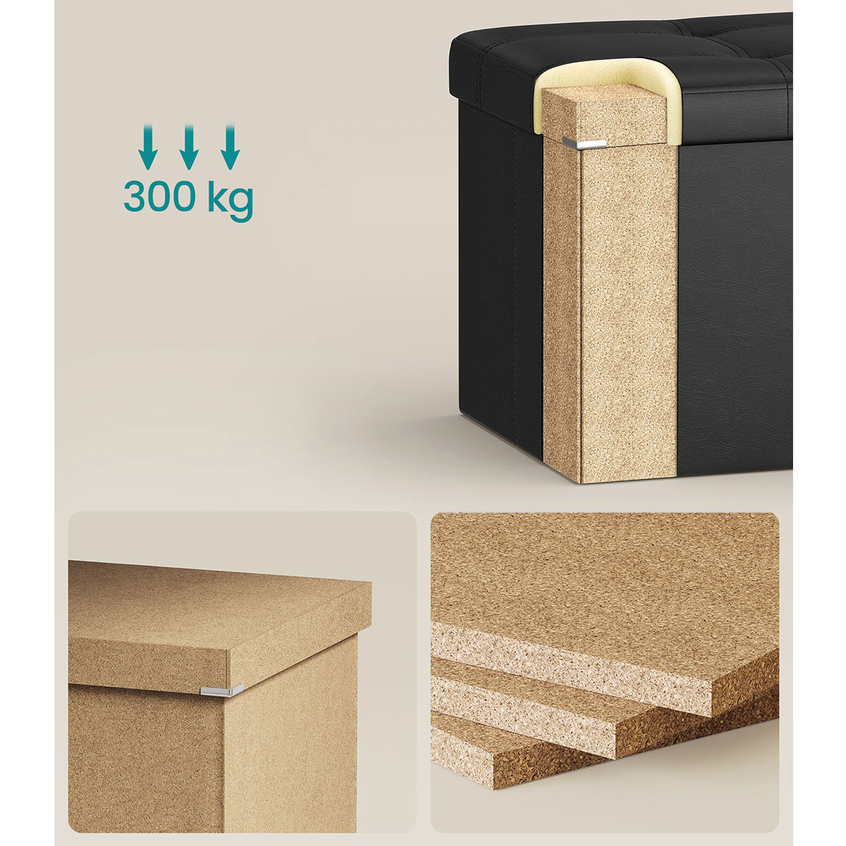 Ταμπουρέ με Αποθηκευτικό Χώρο (76X35 5X38) Songmics Lsf105 Όσα Αγαπήσατε Περισσότερο Μόλις Ήρθαν - Νέες Αφίξεις Που Θα Λατρέψετε σε Έπιπλα Spitishop