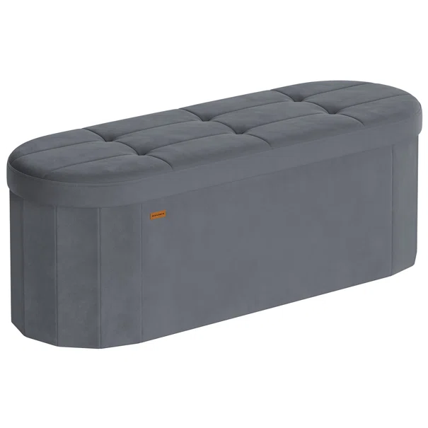 Ταμπουρέ Με Αποθηκευτικό Χώρο (110x38x38) Songmics LSF297GN02
