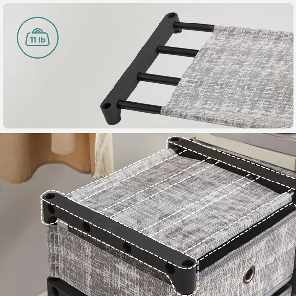 Υφασμάτινη Συρταριέρα 9 Θέσεων (83.5x30x79.5) Songmics LSN603G12