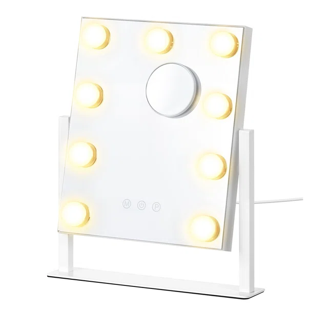 Επιτραπέζιος Καθρέφτης Με Led (30.5x6.5x36) Songmics LWM005WC02